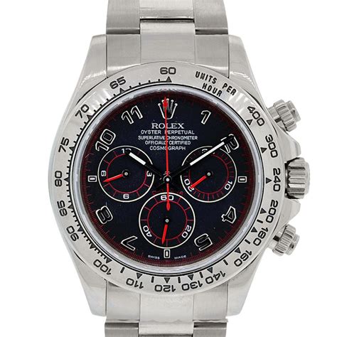 rolex daytona black dial red|Rolex daytona black price.